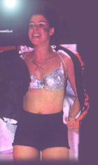 Gaynor dances on Dymchurch Wall @ the Day of Syn 98 by Edddie Lowdell &copy;