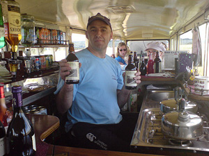 Jayl running the Bar Car - Summer 2007 by J.Bone &copy;